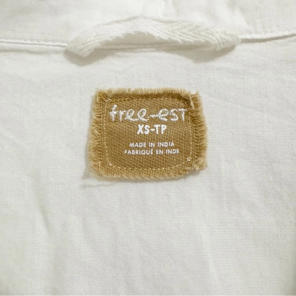 Free People Free-Est Rugby Mini Dress Ivory NWT XS